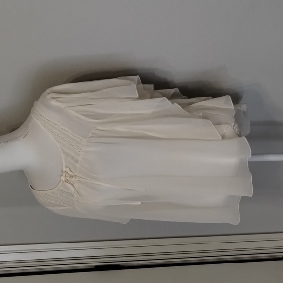 Jack by BB Dakota Sheer Cream Boho Top Size Large - Picture 2 of 11